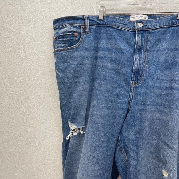 Abercrombie & Fitch Curve Love Ankle Straight Ultra High Rise Jeans Womens 37 - Picture 4 of 6